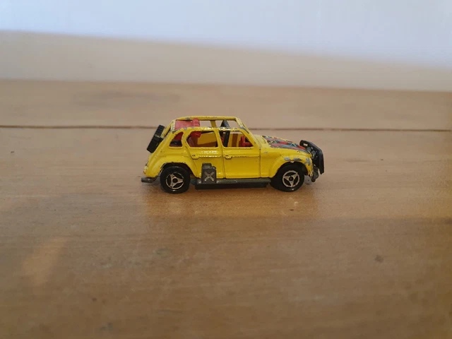 Majorette Citroën Dyane Rallye Jaune - Dans Sa Boîte, état Proche Du Neuf