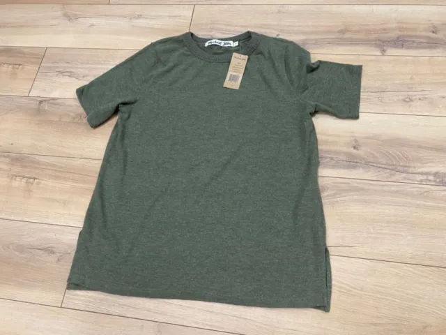 NEW Michael Stars Green Classic Heather Loden Tee Top Green Sz Small NWT