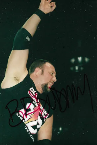 Bubba Ray Dudley AUTOGRAPHED 4" x 6" Photo WWF TNA Impact Wrestling ECW