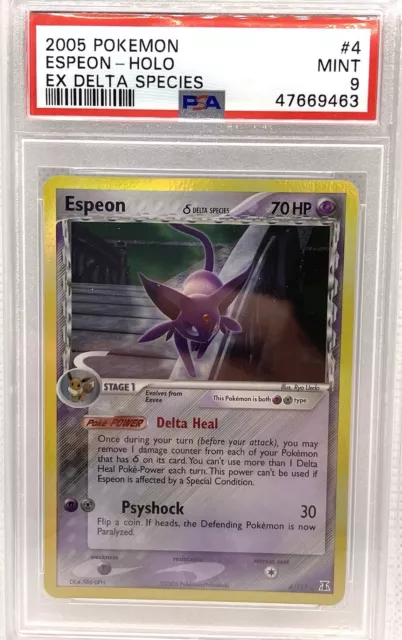 Pokémon Carta Espeon Gx Shiny Hidden Fates - Psa 9 Mint - Escorrega o Preço