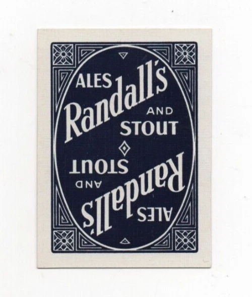 Jersey - Vintage Brewery Playing Card - Randall's Brewery, St. Helier