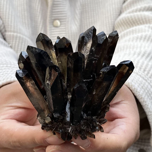 300G  New Find sky blue Phantom Quartz Crystal Cluster Mineral Specimen Healing