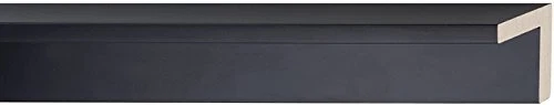 Canvas Floater Frame Moulding (Wood) 18Ft Bundle - Contemporary Black Finish - 1