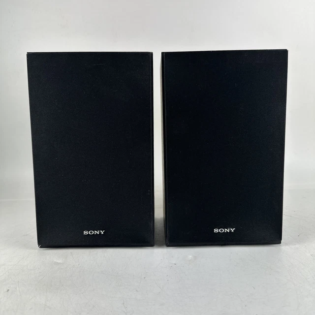 SONY SS S20 BOOKSHELF Speakers Black Wood Effect Genuine 16 14 sony-ss-s20-bookshelf-speakers-black-wood-effect-genuine-16-14