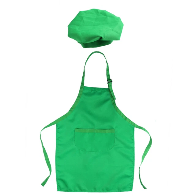 Carolilly Kids Apron and Hat Set, Adjustable Kitchen Chef Apron with Pockets + Elastic Kitchen Cap (3-13 Years), Black, 3-6 Years Carolilly Kids Apron and Hat Set, Adjustable Kitchen Chef Apron with Pockets + Elastic Kitchen Cap (3-13 Years), Black, 3-6 Years