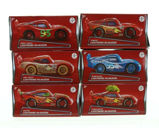 DISNEY PIXAR CARS Lightning McQueen Puzzle Box Diecast set of 6pcs NIB ...