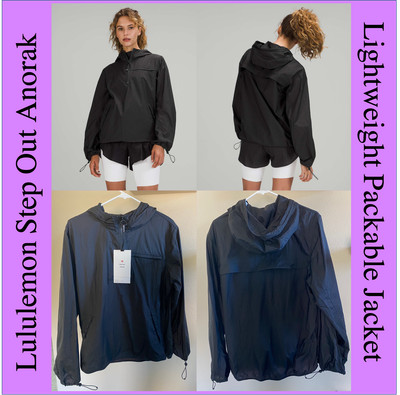 LULULEMON STEP OUT Anorak Black 