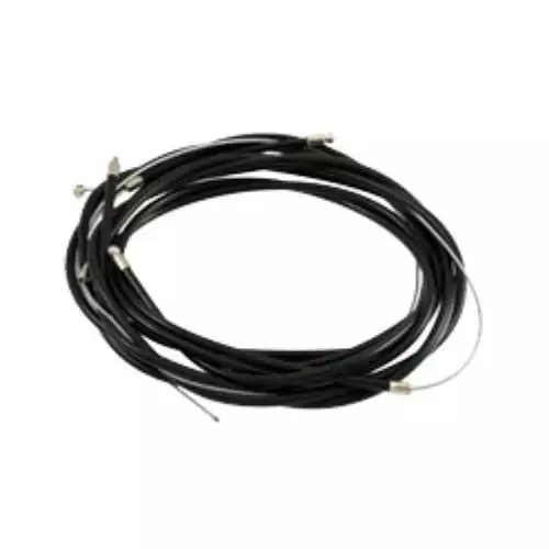 Kit Câbles Frein  Avant/Arrière Gaz Décompression Piaggio Ciao PX 50 gaine Noire