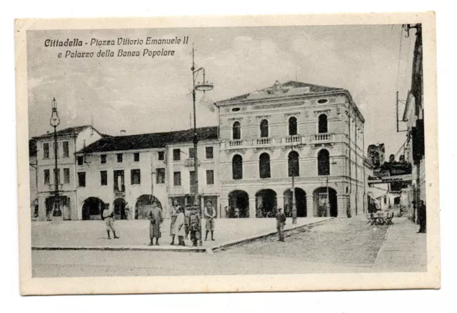 CPA - ITALIE - CITTADELLA - PIAZZA VITTORIO EMANUELE II - écrite