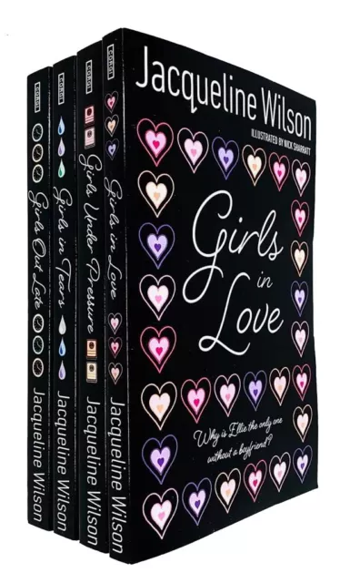 Girls Series 4 Books Collection Set by Jacqueline Wilson Girls in Love,Tears