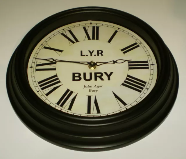 Lancashire & Yorkshire Railway Victorian Style Waiting Room Clock, Bury Station