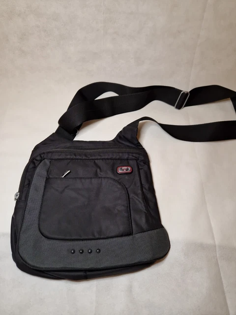 Tumi Black & Grey Crossbody Shoulder Messenger Bag BLACK 5123D