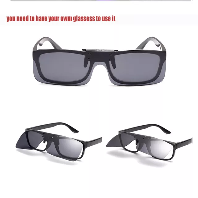 Lunettes polarisées à clip on driving lunettes de soleil Day Vision UV400 Lens Night 3