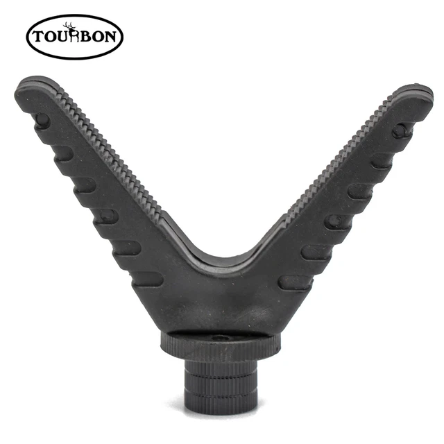 TOURBON HUNTING GUN/RIFLE Shooting Stick Rest Rack 1/4" V Yoke Tripod