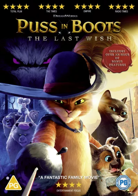 PUSS IN BOOTS: The Last Wish [PG] DVD £9.99 - PicClick UK
