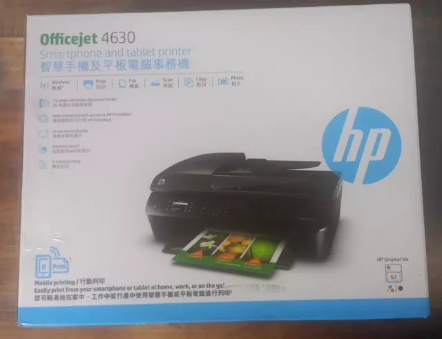 HP Officejet 4630 Wireless All-In-One Inkjet Printer Scan Copy Fax B4L03A NEW