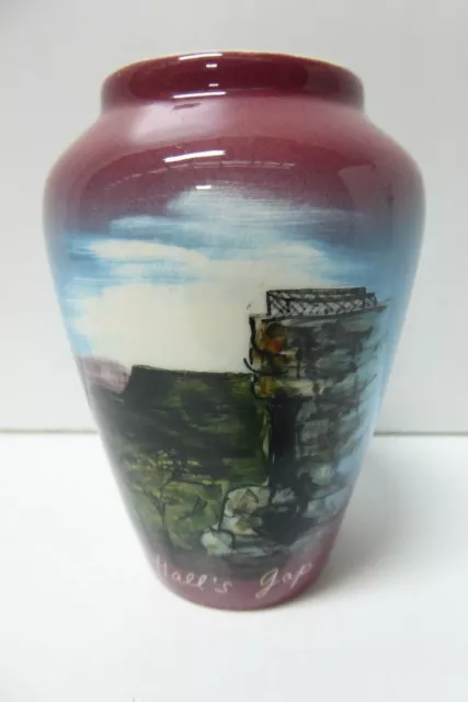 Studio Anna Hand Painted Halls Gap Vase Australian Pottery Studio Ceramic