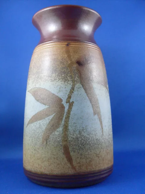 Retro RALPH JEFFRESS (KENWICK GALLERIES) Aussie STONEWARE POTTERY Vase - In Aust