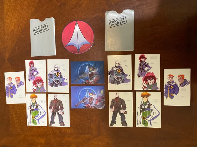 Two sets of Robotech Animation Prints from the PS2 Robotech Video Game