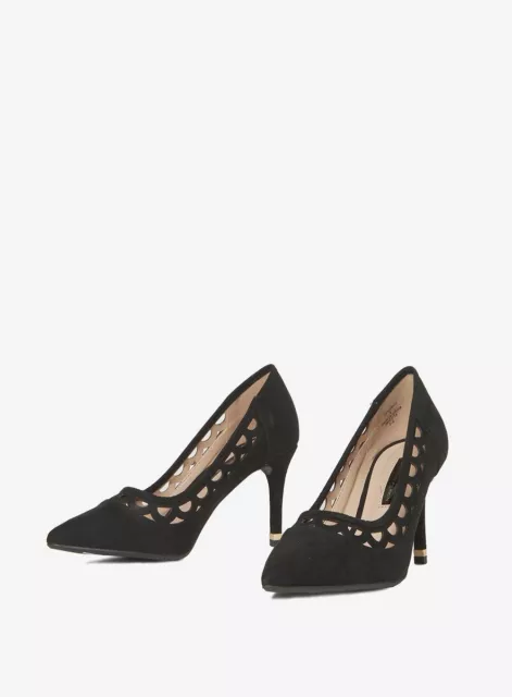 Chaussures de cour découpées noires Graze