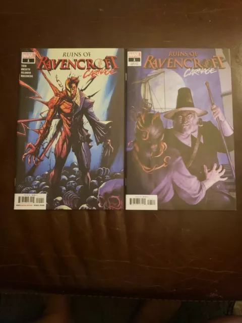 Ruins of Ravencroft Carnage #1 NM+ 1st App of Cortland Kasady Main & Variant Set