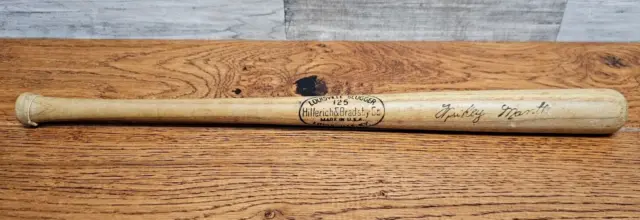 Mickey Mantle Louisville Slugger Hillerich & Bradsby 16" Mini Bat - Vintage!