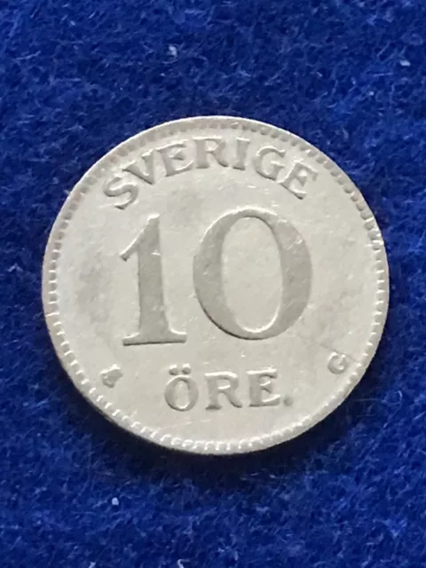 10 Öre 1930 (Silber) Gustaf V., Königreich Schweden (2301) 2