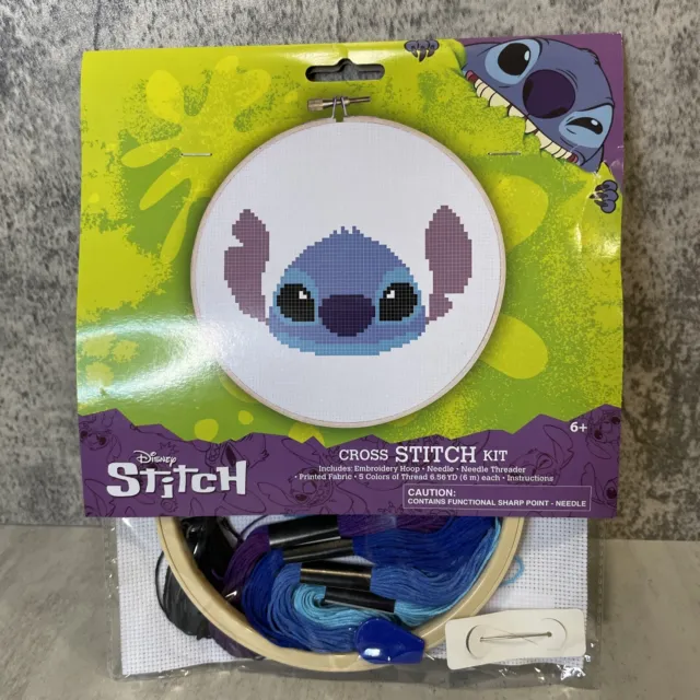 Kit de punto de cruz Disney STITCH de tela impresa Lilo & Stitch edad 6+ Disney