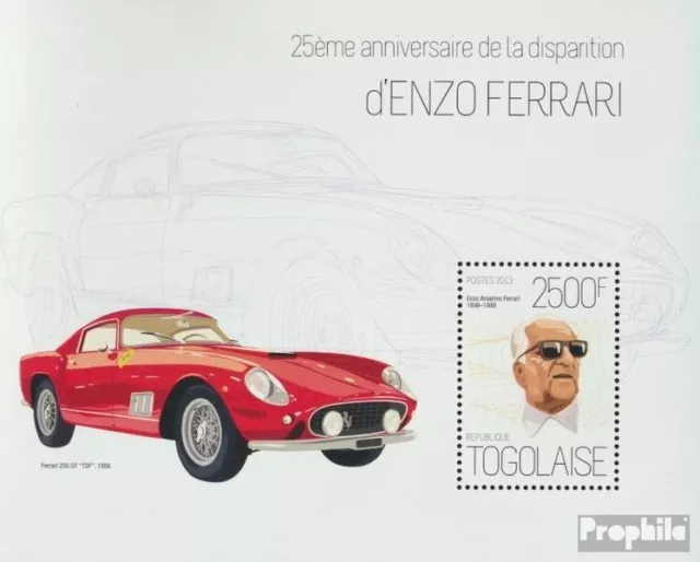 Briefmarken Togo  Mi Block 865 postfrisch Autos