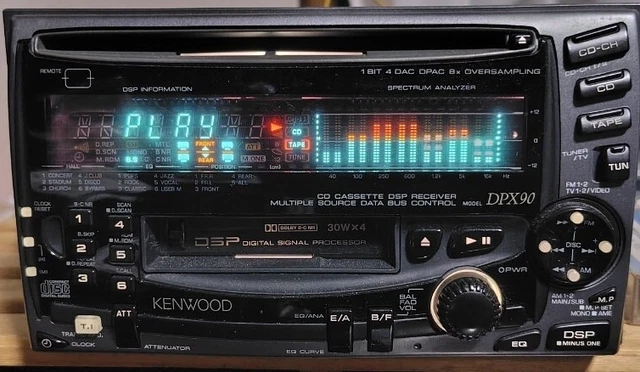 カーオーディオ KENWOOD DPX90 KENWOOD DPX90 2DIN CD Cassette Car Stereo DSP Analyzer $869.88