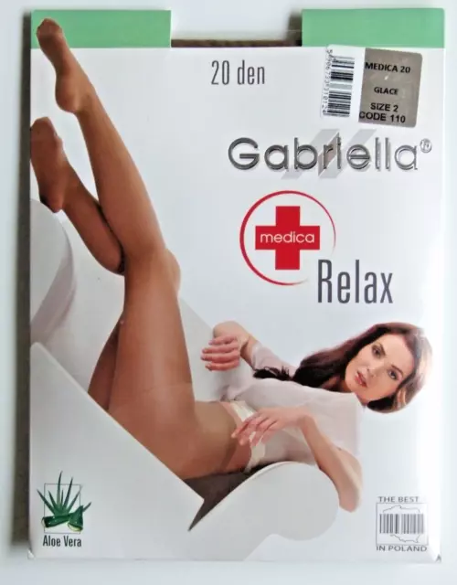 Gabriella Medica Hip Former Anti Varix Cellulite Aktion 20 Den Strumpfhose Beige