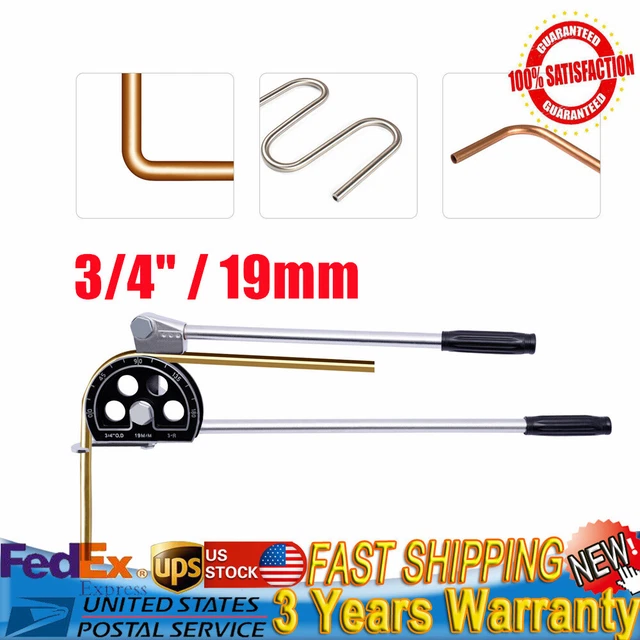 PORTABLE MANUAL TUBE Bender 3/4" O.D Tubing HVAC Refrigeration Pipe