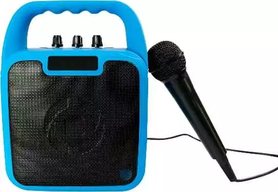 celly Cassa Bluetooth Portatile Karaoke Altoparlante Microfono Blu KIDSPARTYBL