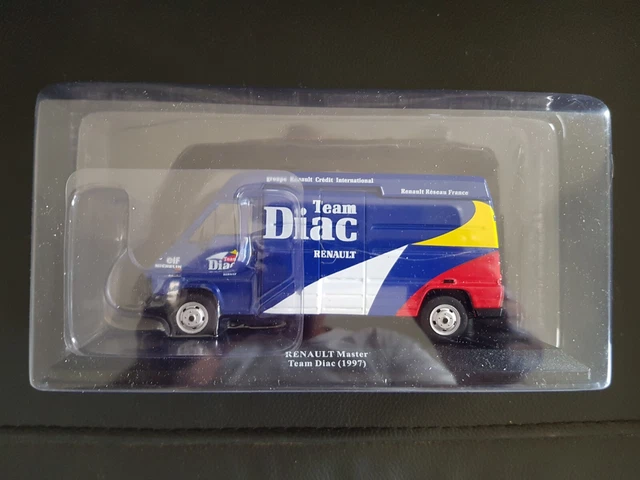 IXO 1:43 Fourgon Renault Master Team Diac 1997 No Minichamps Norev Solido