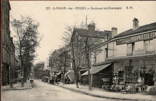 CPA - 94 - St-MAUR-des-DOSSÉS - Boulevard de Champigny - Les Galeries Modernes