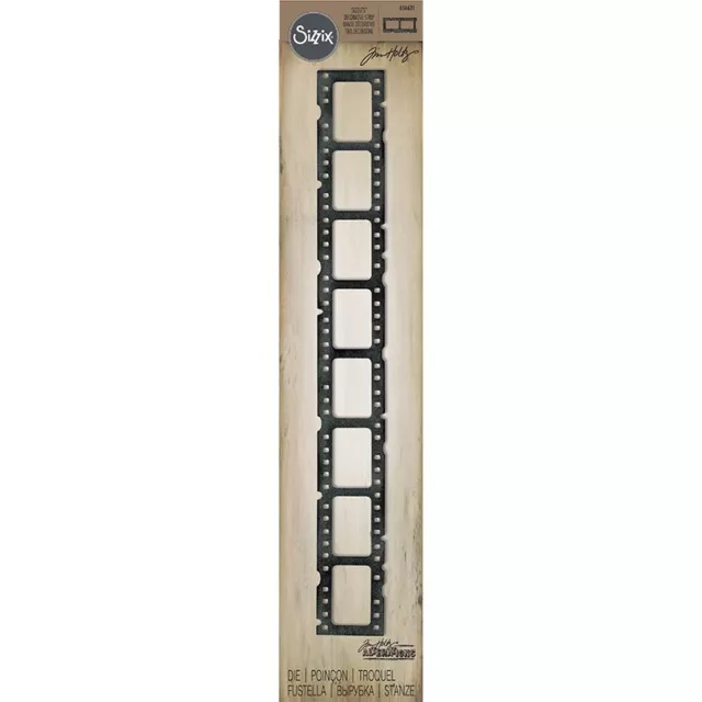 Sizzix Sizzlits Strip Die Tim Holtz Alterations Filmstrip Frames 656621