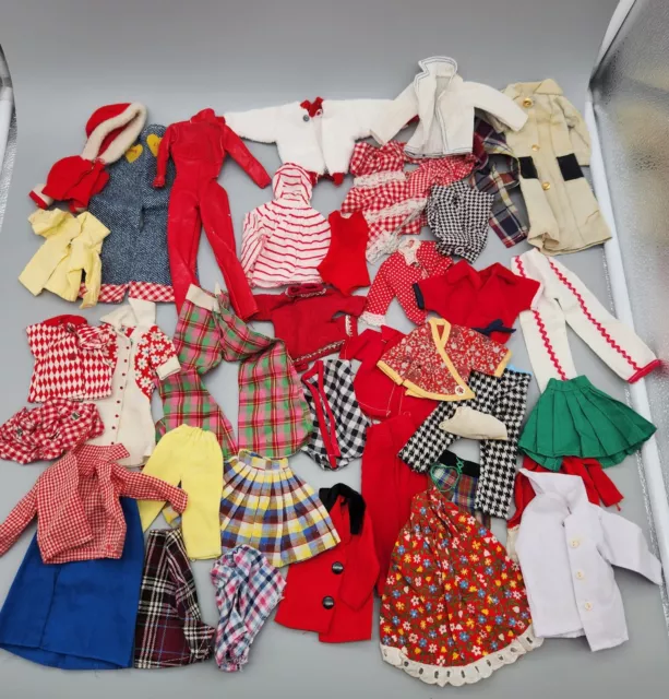 Vintage Lot of Fashion Doll Clothes Handmade Retro Mixed Assorted Unmarked *READ