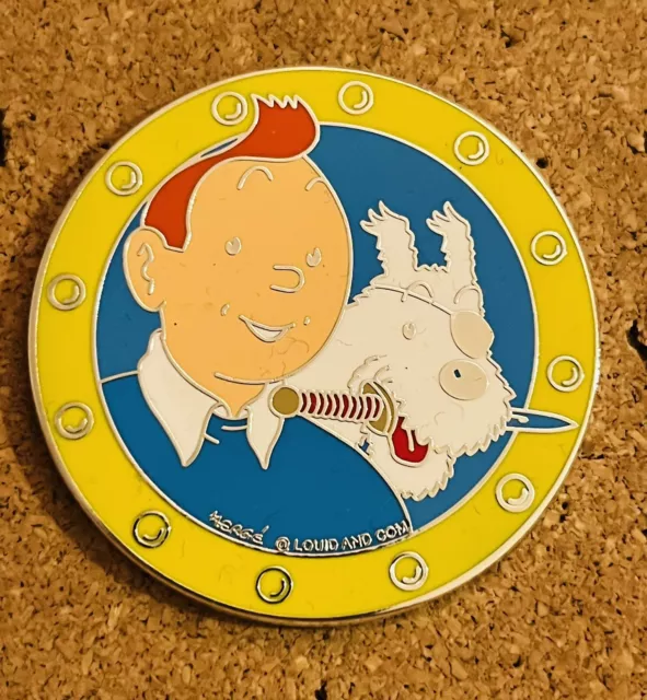 Pin’s BD Tintin Et Milou 5cm De Diamètre