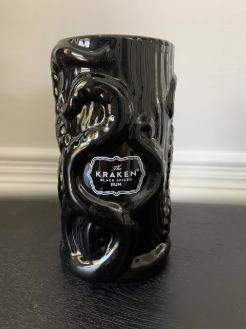 Release THE KRAKEN Black Spiced Rum Ceramic Octopus TIKI Mug Cup Tumbler Vase