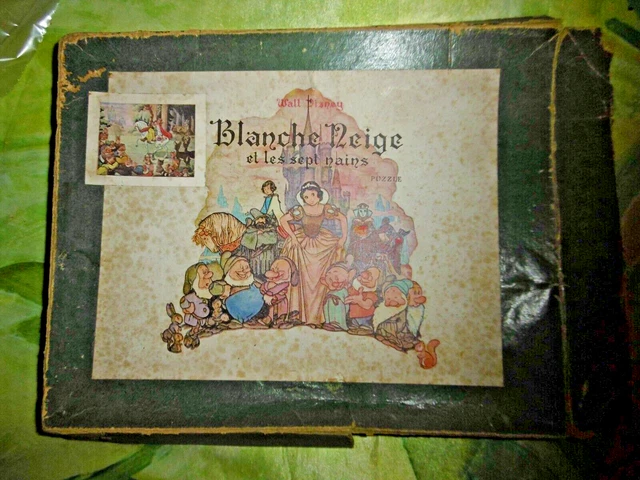 LIVRE DISQUE VINYLE 45 tours, Blanche Neige et les 7 nains, Disneyland