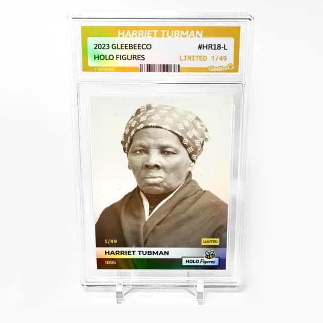 HARRIET TUBMAN Photo Card 2023 GleeBeeCo Holo Figures 1895 #HR18-L /49 Made