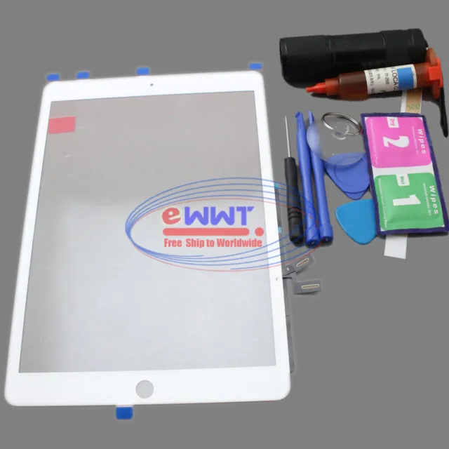 FREE SHIP for iPad-9th Gen 2021 A2603 White Touch Screen Digitizer +Glue XKLU946