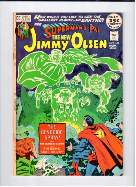 DC SUPERMAN'S PAL JIMMY OLSEN #143 Kirby art - FN 1971 Vintage Comic