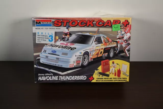 Monogram 1/24 Scale Davey Allison's Havoline Thunderbird Stock Car + Model Kit