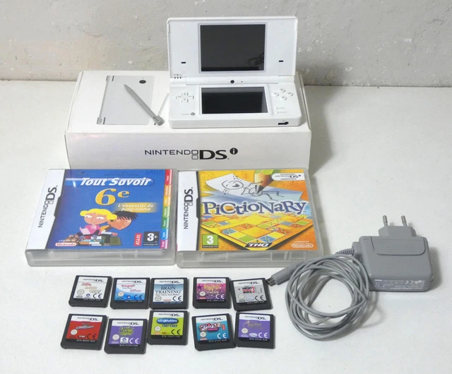 Console Nintendo DSi Blanche en boite complète + 12 jeux