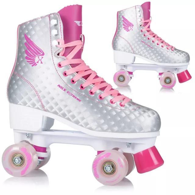 Inliner Skates Rollschuhe Rollerskates Retro Jugend Damen Männer ABEC-7 Gr.32-43