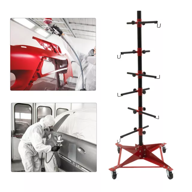 48" Rotating Bumper Hanger Stand Painting Car Repair Rack for Auto Bodyshop