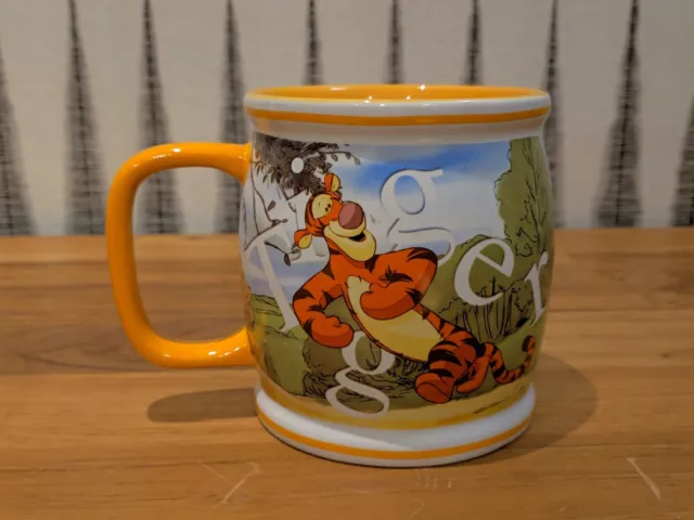 Disney Tigger "hunny-pot" shaped large Orange Coffee Mug Winnie the Pooh