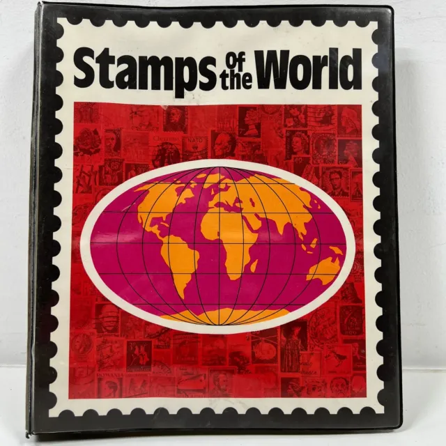 Stamp Album Postage Stamps of the World Binder Some Stamps Included