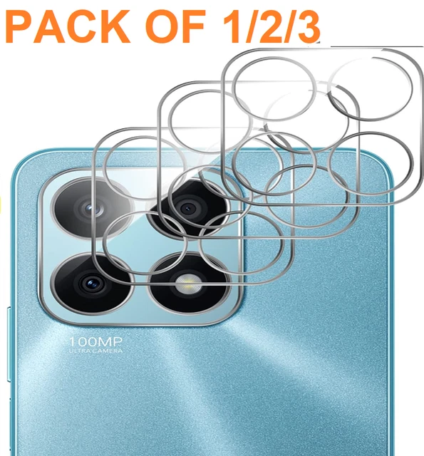 Avizar Pack Custodia Protettiva Trasparente A 360° + Vetro Temperato Bordo Nero Per Honor X6 X8 5g